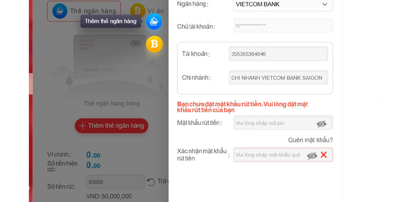 Hướng Dẫn Rút Tiền MM88 Nhanh Chóng An Toàn 9 Nhập kỹ thông tin chính xác trước khi rút tiền MM88