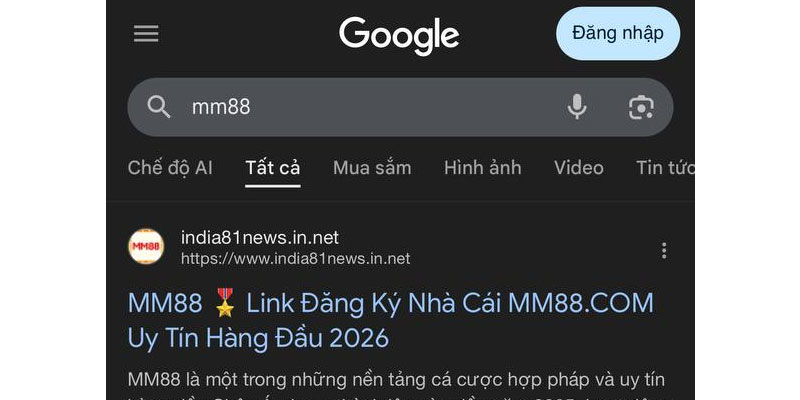 Đăng Ký MM88 - Mở Tài Khoản MM88.COM Siêu Tốc Trong 1 Phút 12 Vào safari hoặc chrome tìm từ khoá MM88